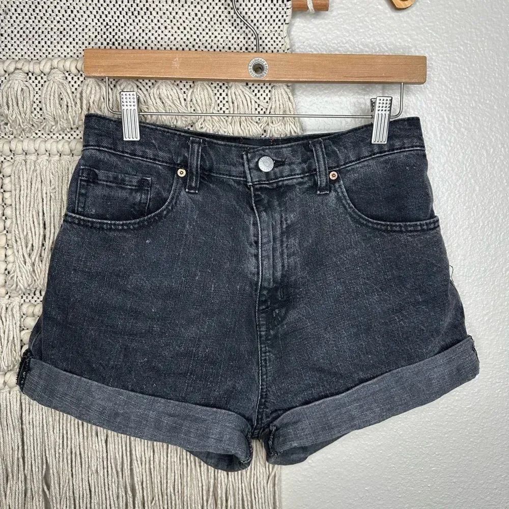 Urban Outfitters BDG Black Mom High Rise Denim Shorts